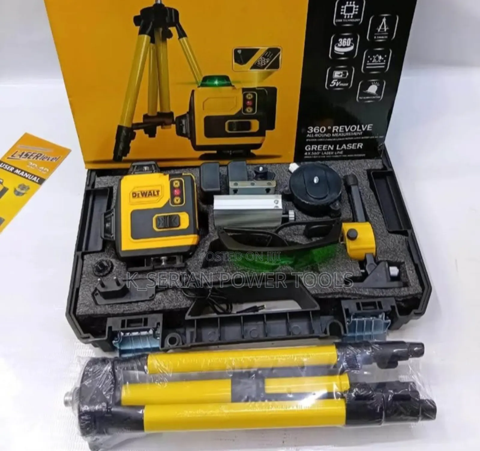 360 Revolve Dewalt Laser Level/16 Lines Proffesional Laser Level
