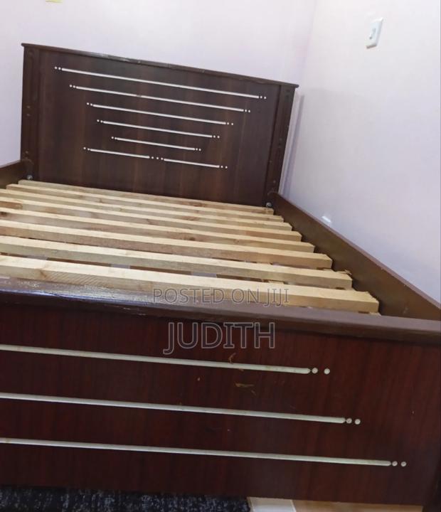 Slightly Used 4*6 Strong Wooden Bed, in Perfect Condition. Pest Free