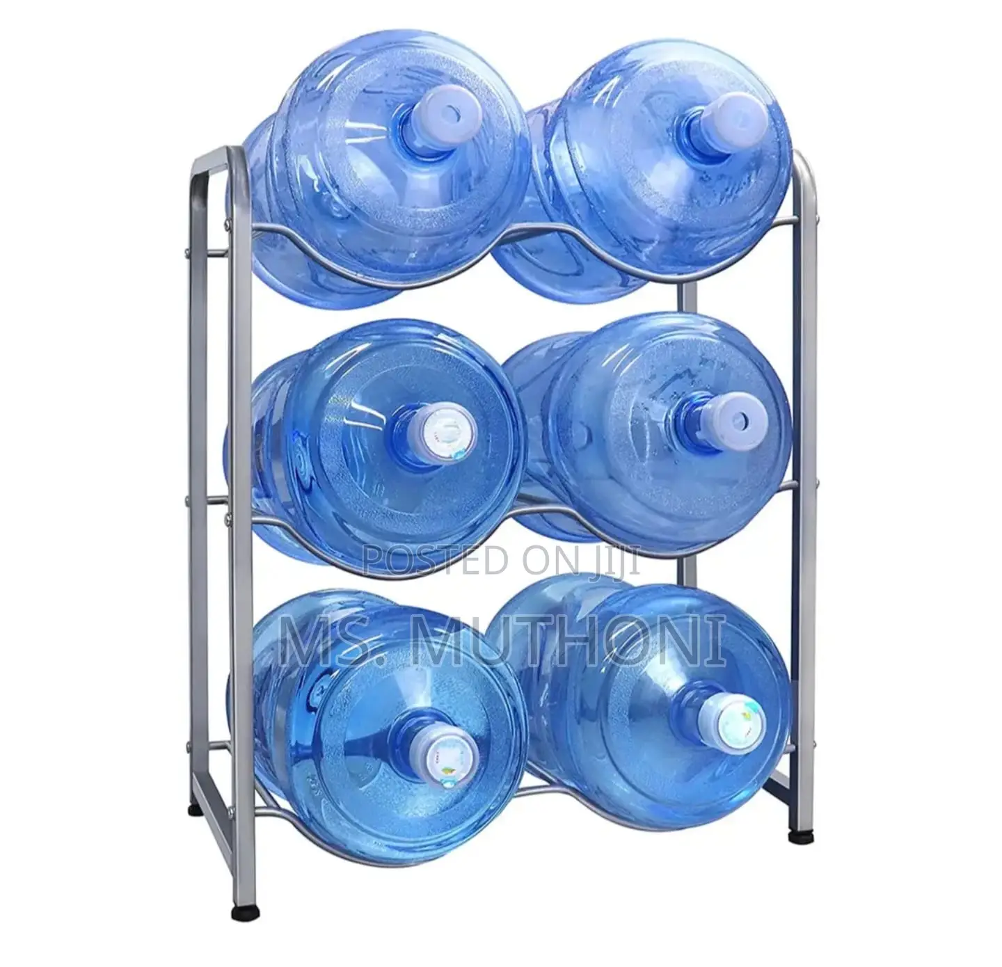 3 Tier Six Bucket Heavy Duty Water Bottle Rack