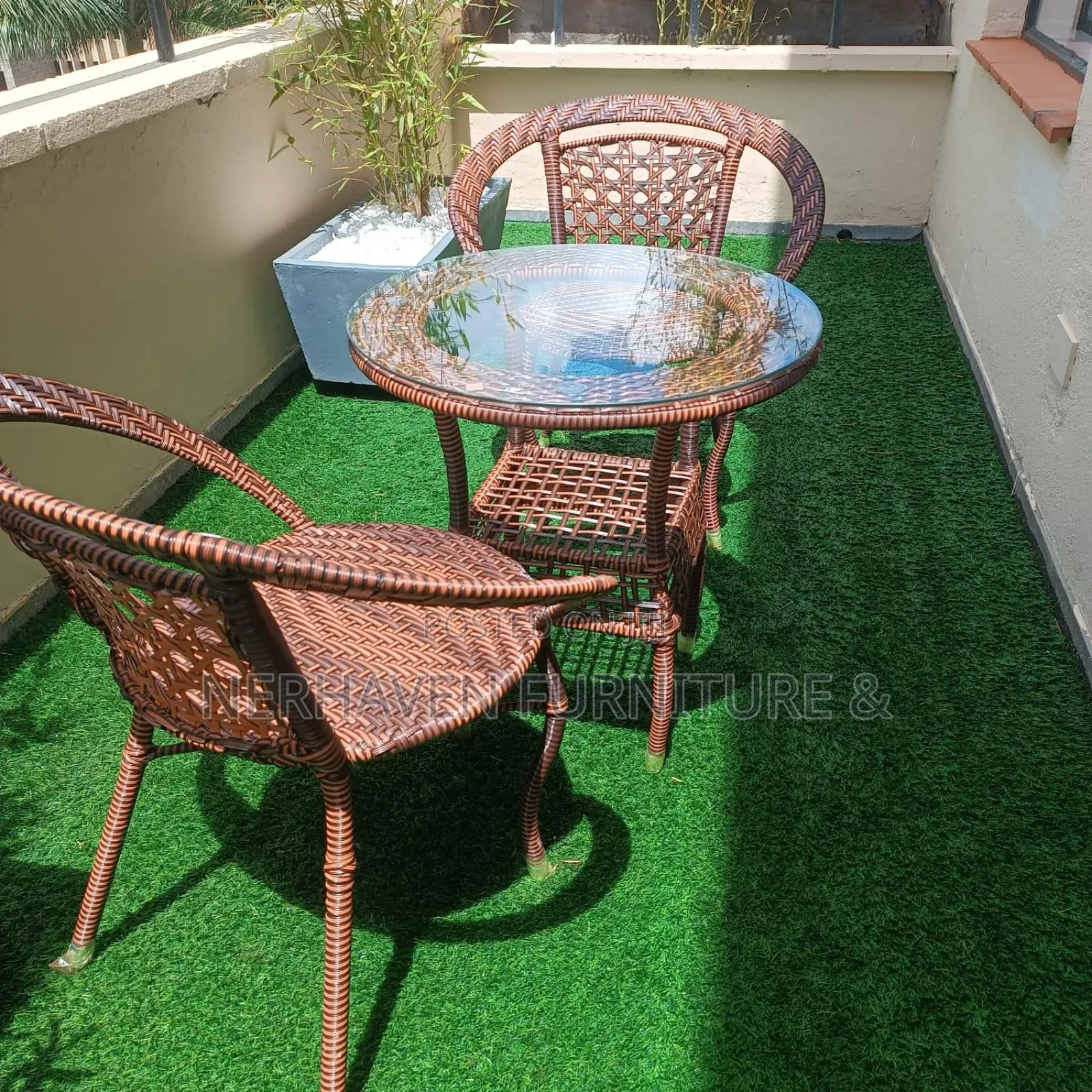 2 Seater Balcony Set – Modern Outdoor Furniture