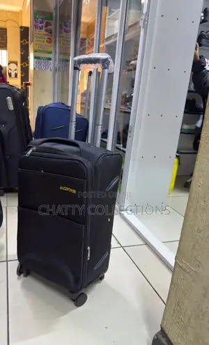Black Small Size Fabric Suitcase