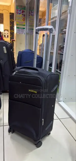 Black Small Size Fabric Suitcase