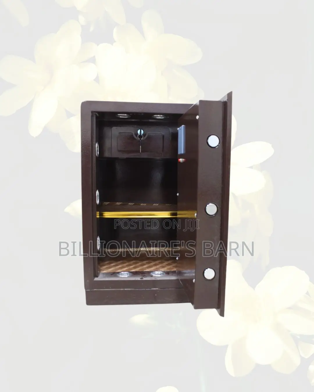 Fireproof Biometric Steel Safe 60 Kg Dual Alarm