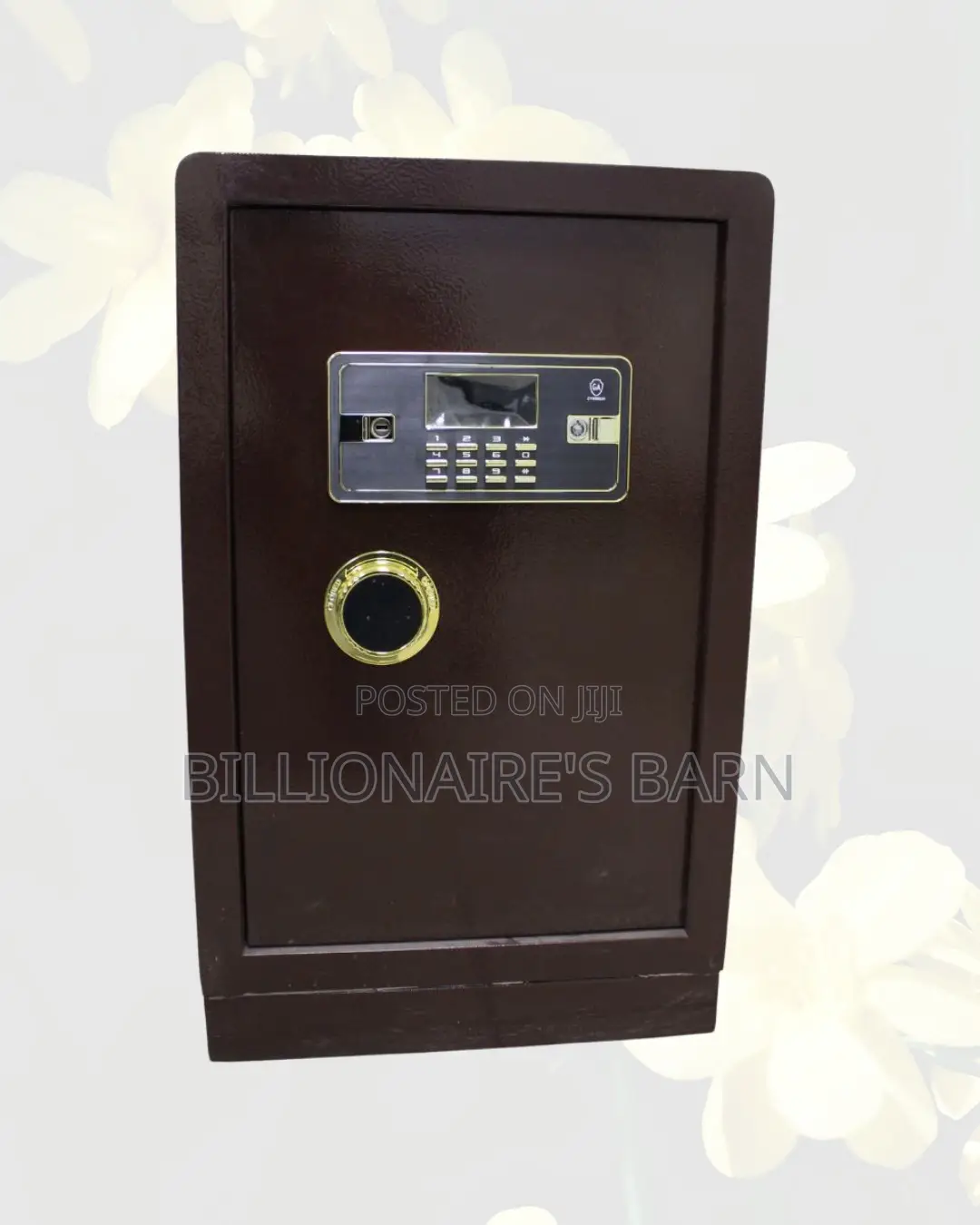 Fireproof Biometric Steel Safe 60 Kg Dual Alarm
