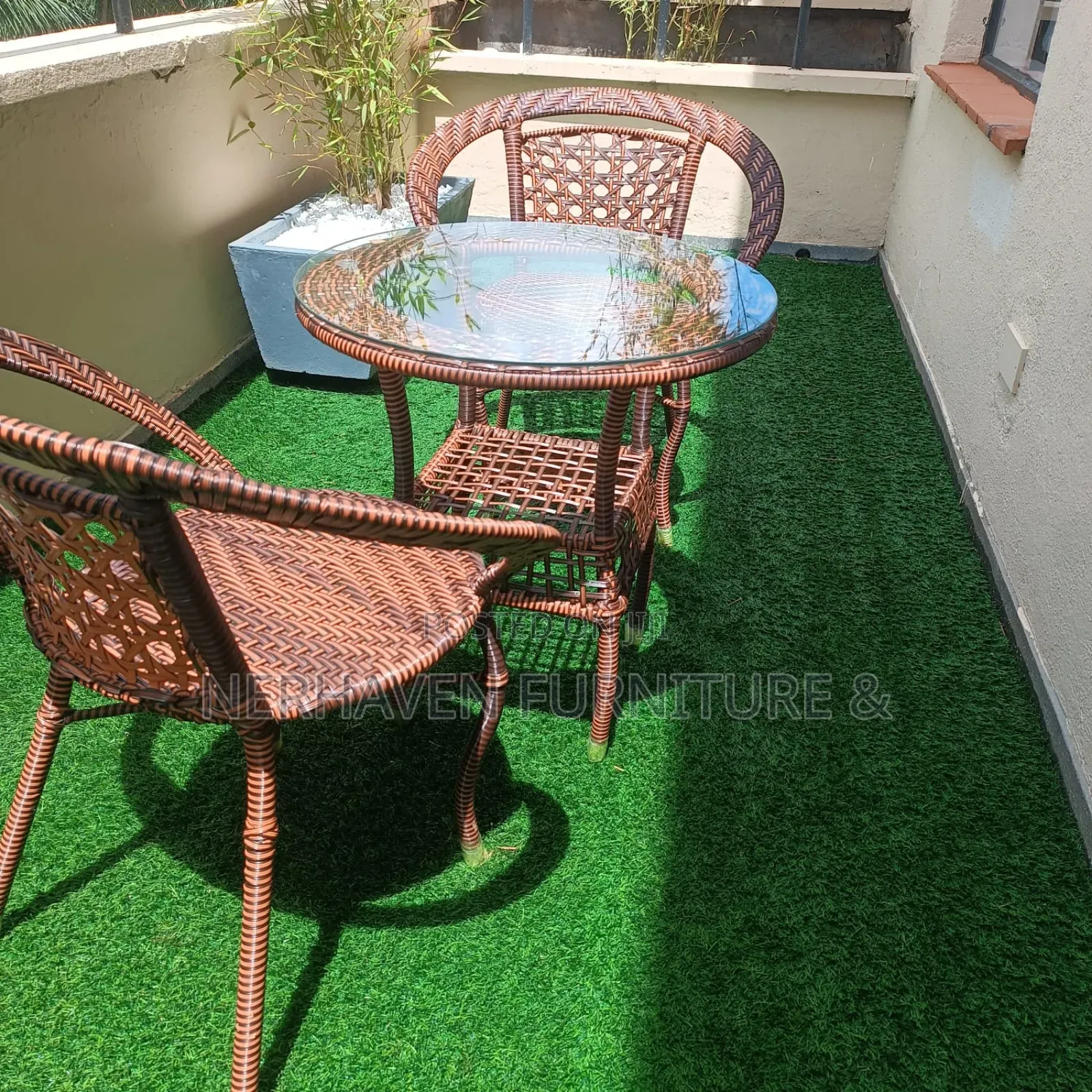 2 Seater Balcony Set – Modern Outdoor Furniture