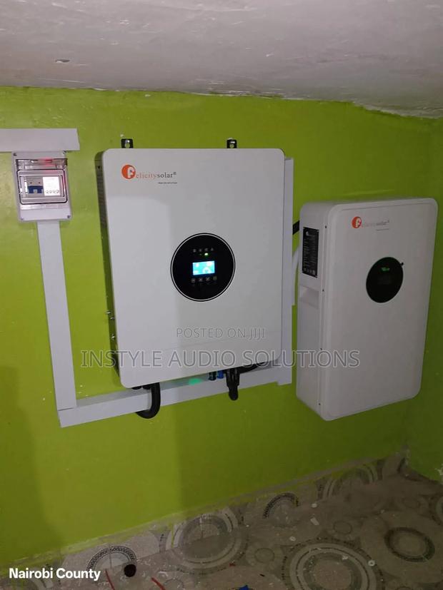 5 5kva Offgrid Solar- 5.12kwh Lithium Battery- (6)615w Solar Package - thumbnail 2