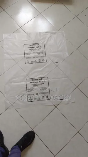 50l Clear Poly Garbage Bags. 50pcs
