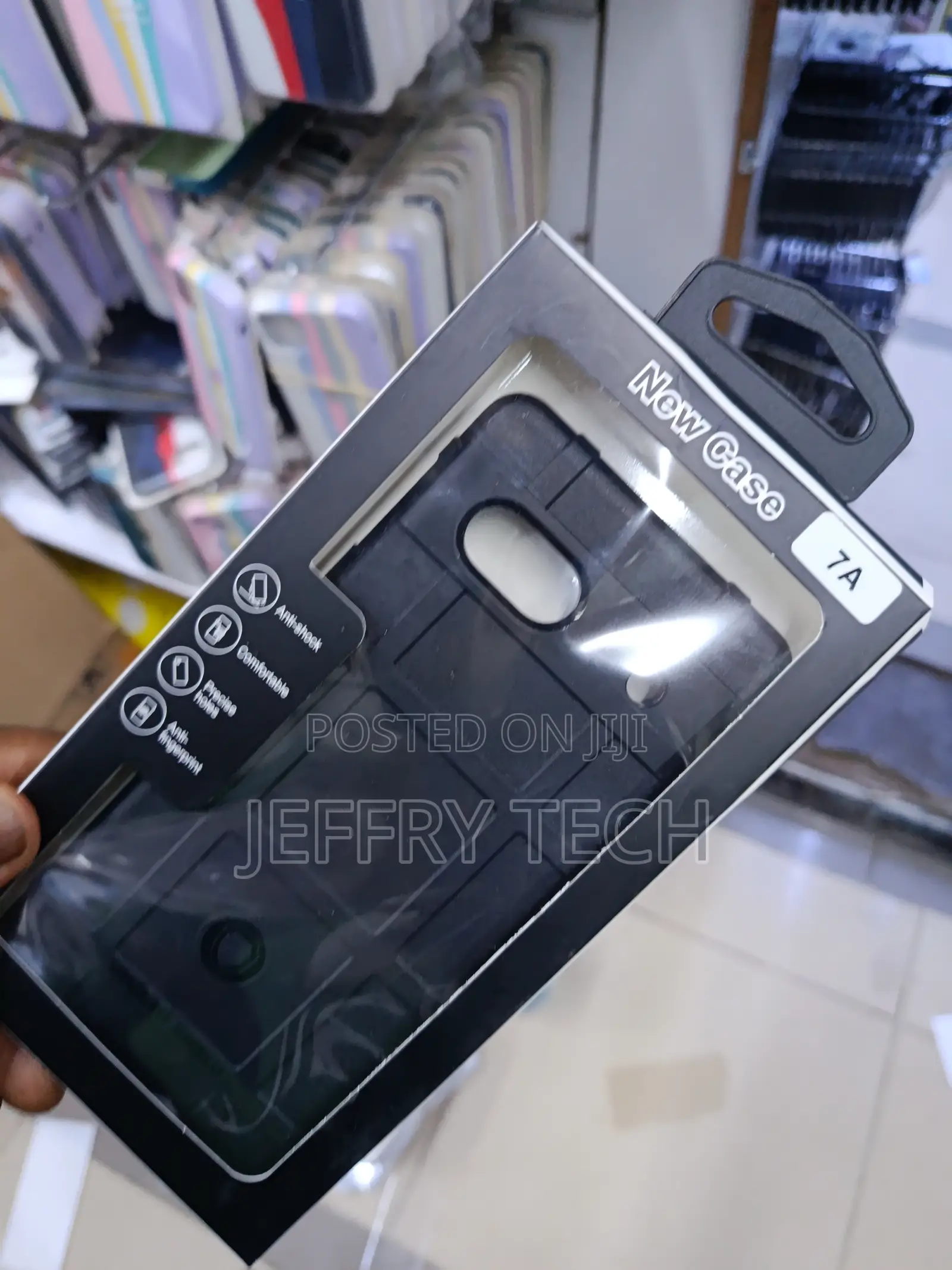 Black Rugged Shield Case Designed for the Google Pixel 7a