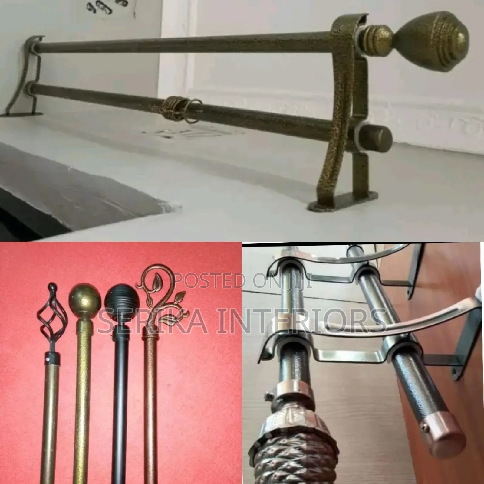Jua Kali Curtain Rods Powder Coated Jua Kali Curtain Rods