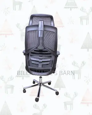 High Back Mesh Office Chair Headrest Lumbar Support Seating