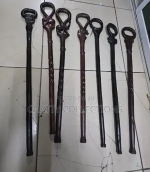 Elegant Hand Carved African Walking Sticks
