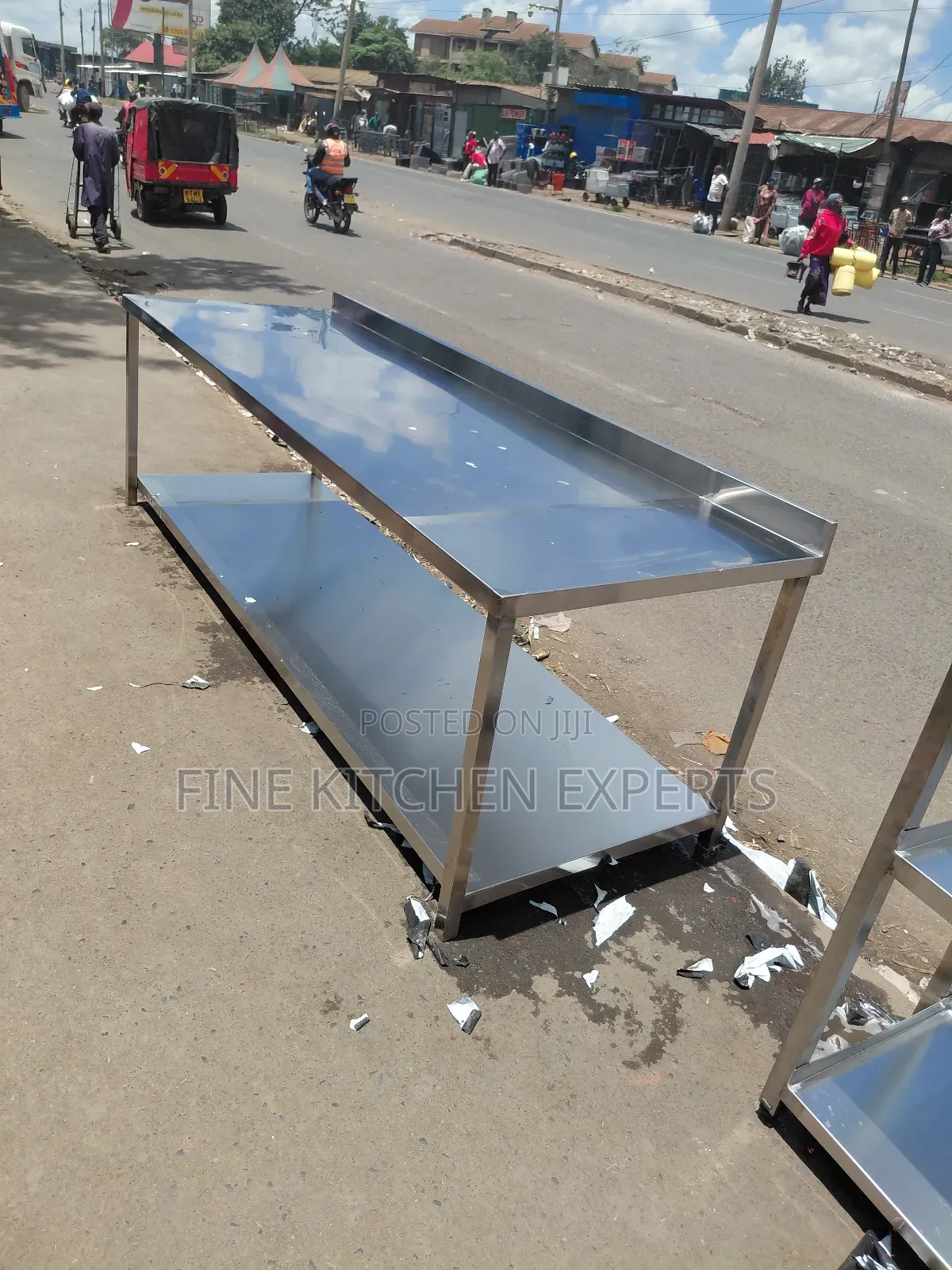 Wide Fabricated Working Table.