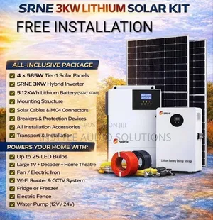 3kw Solar Package - 5 12kwh Lithium Solar Kit