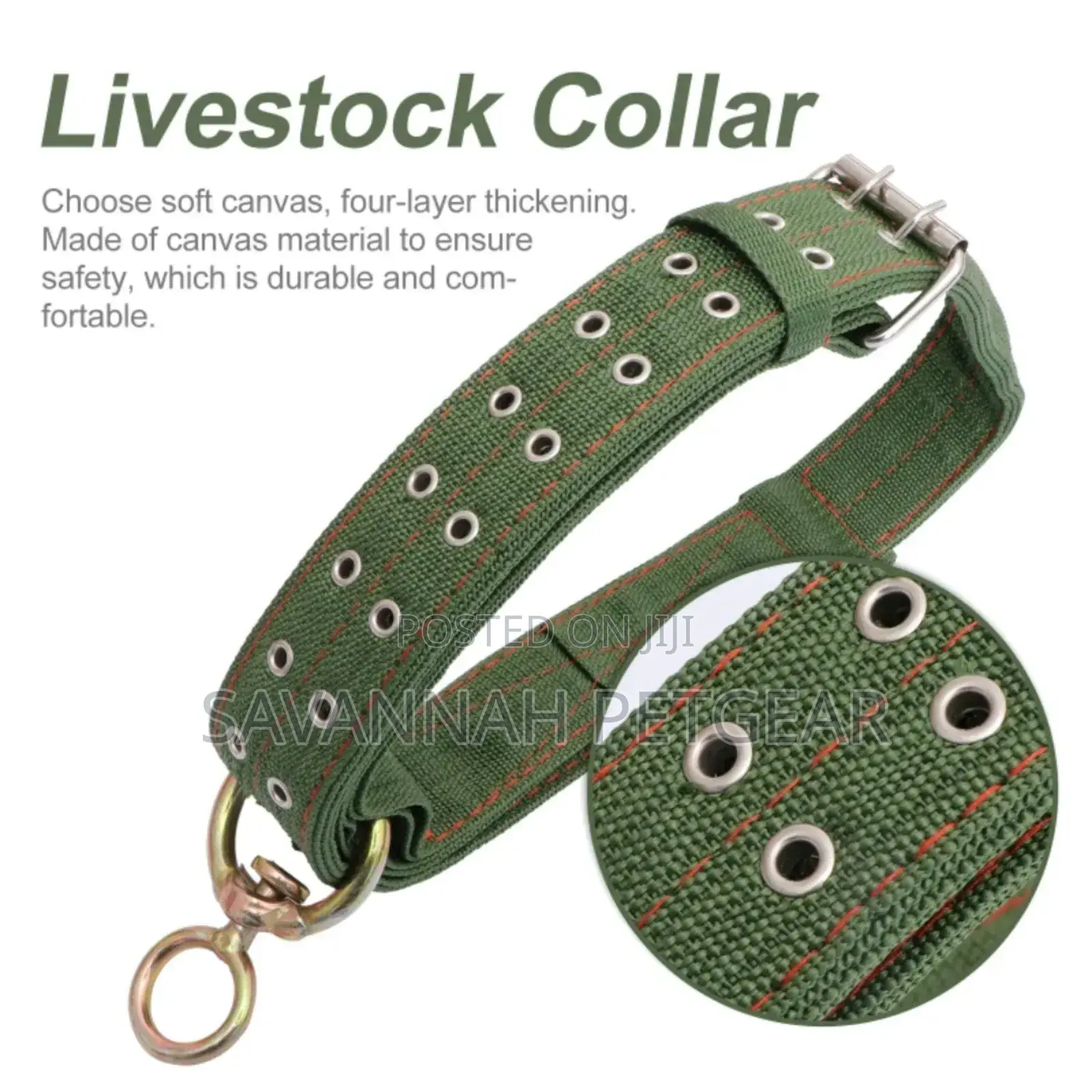 Adjustable Cattle Hauling Collars for Farm Livestock and Large Dogs
