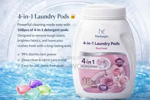108pcs of 4-in-1 Detergent Pods.
