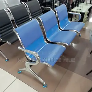 3 Seater Office Unpaddes Waiting Chair