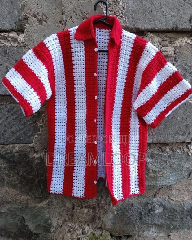 Crocheted Polo Shirt - main view