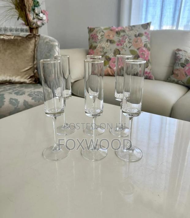 Elegant Crystal Champagne Glass Flutes