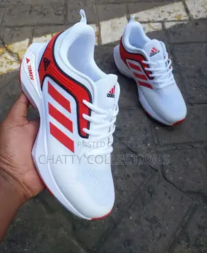 White and Red Men Adidas Terrex Sneakers Shoes Size 40 to 45