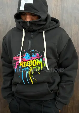 Men Full Zip Hoodie (High Quality Cotton) 3d