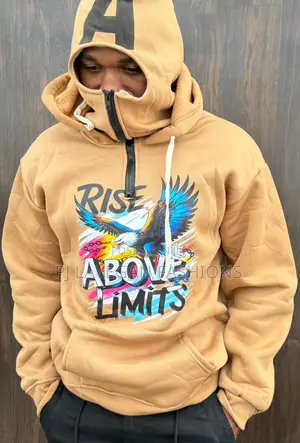 Men Full Zip Hoodie (High Quality Cotton) 3d