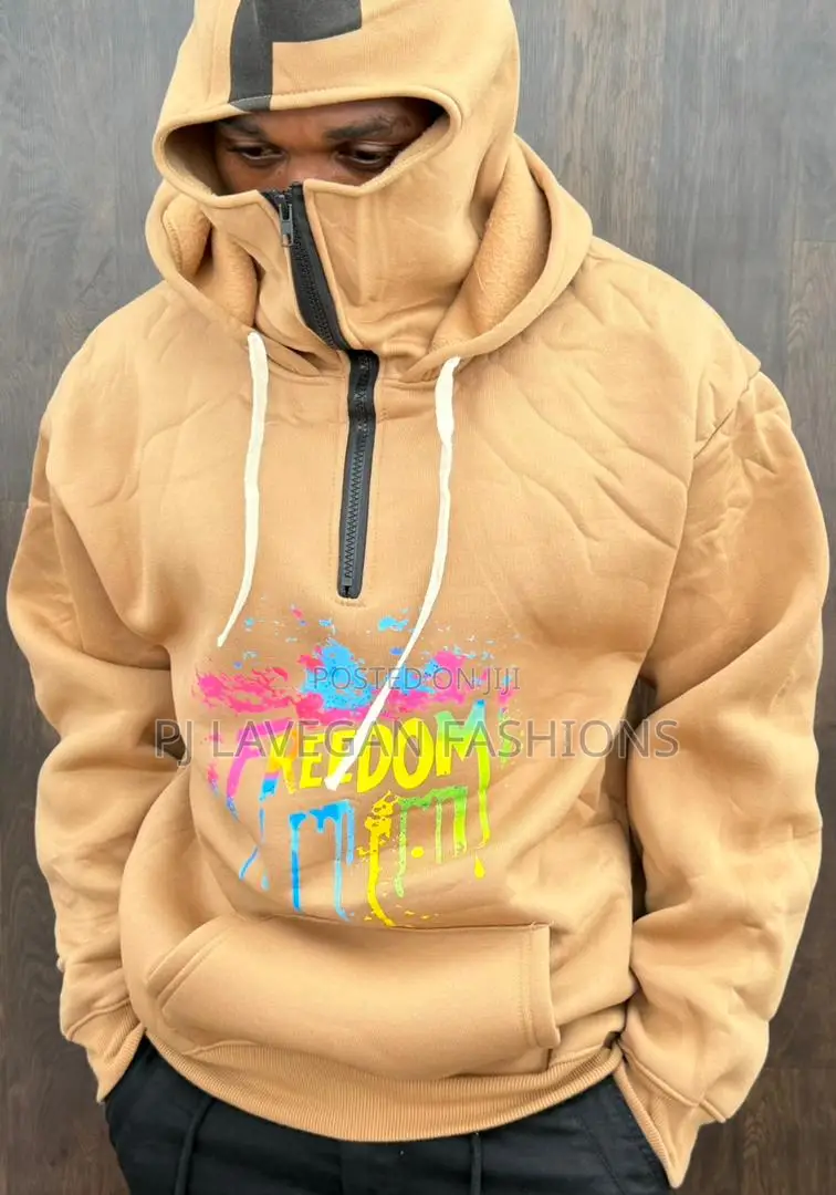 Men Full Zip Hoodie (High Quality Cotton) 3d