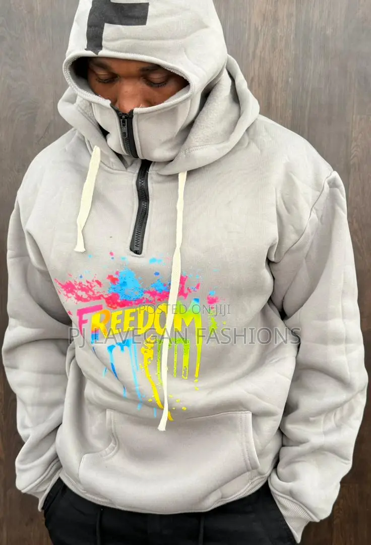 Men Full Zip Hoodie (High Quality Cotton) 3d