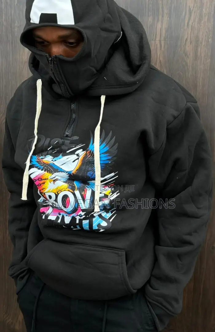 Men Full Zip Hoodie (High Quality Cotton) 3d