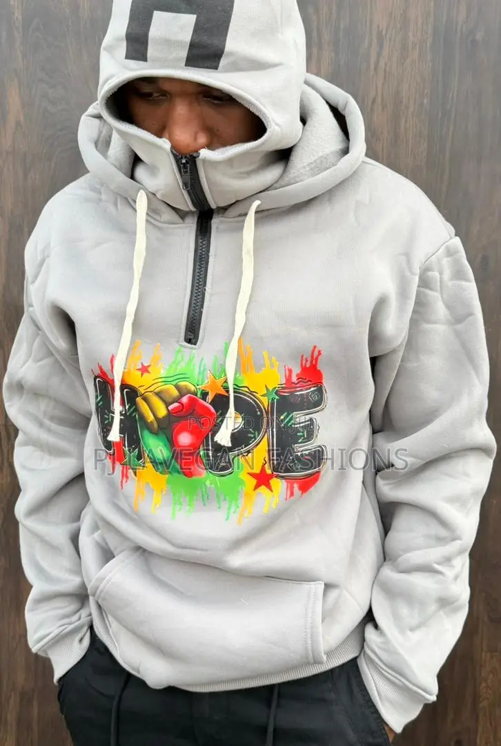 Men Full Zip Hoodie (High Quality Cotton) 3d