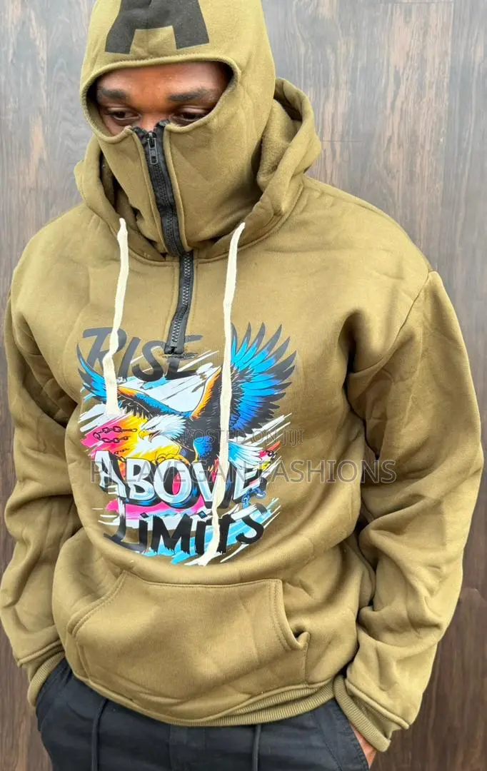 Men Full Zip Hoodie (High Quality Cotton) 3d