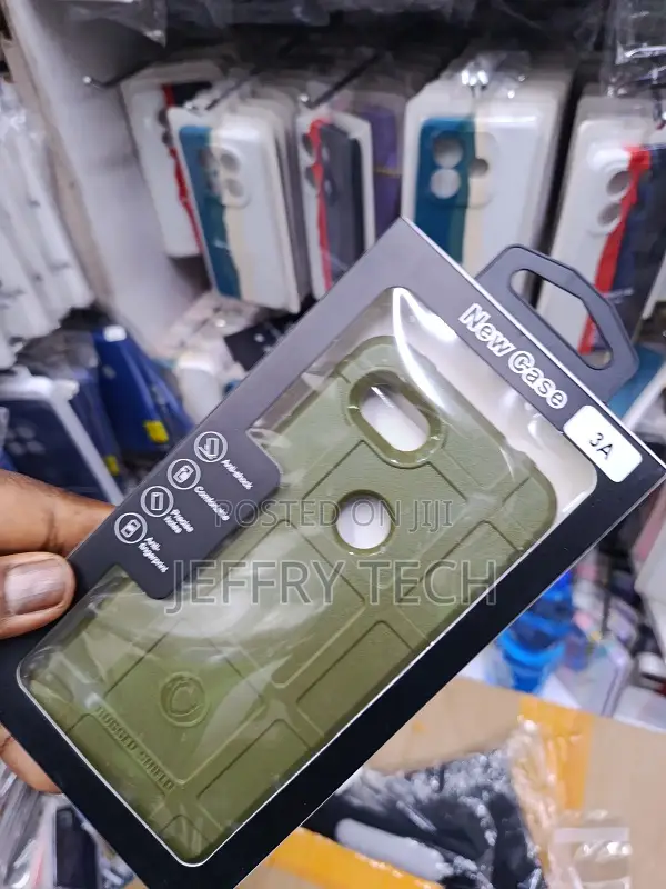 Green Rugged Shield Case Designed for the Google Pixel 3a