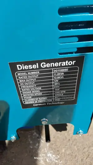 Premier 11kva Single Phase Silent Diesel Generator