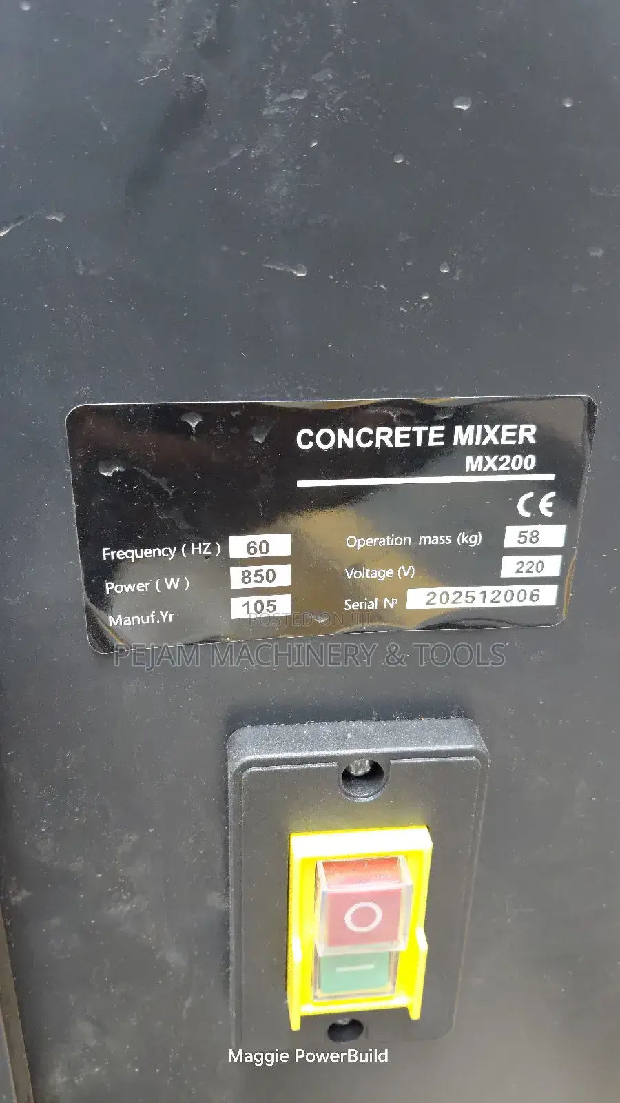 Pacwell 200l Electric Concrete Mixer