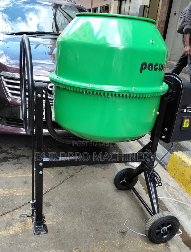 200l Pacwell Electric Portable Tilting Concrete Mixer