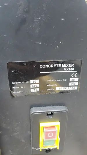 200l Pacwell Electric Portable Tilting Concrete Mixer