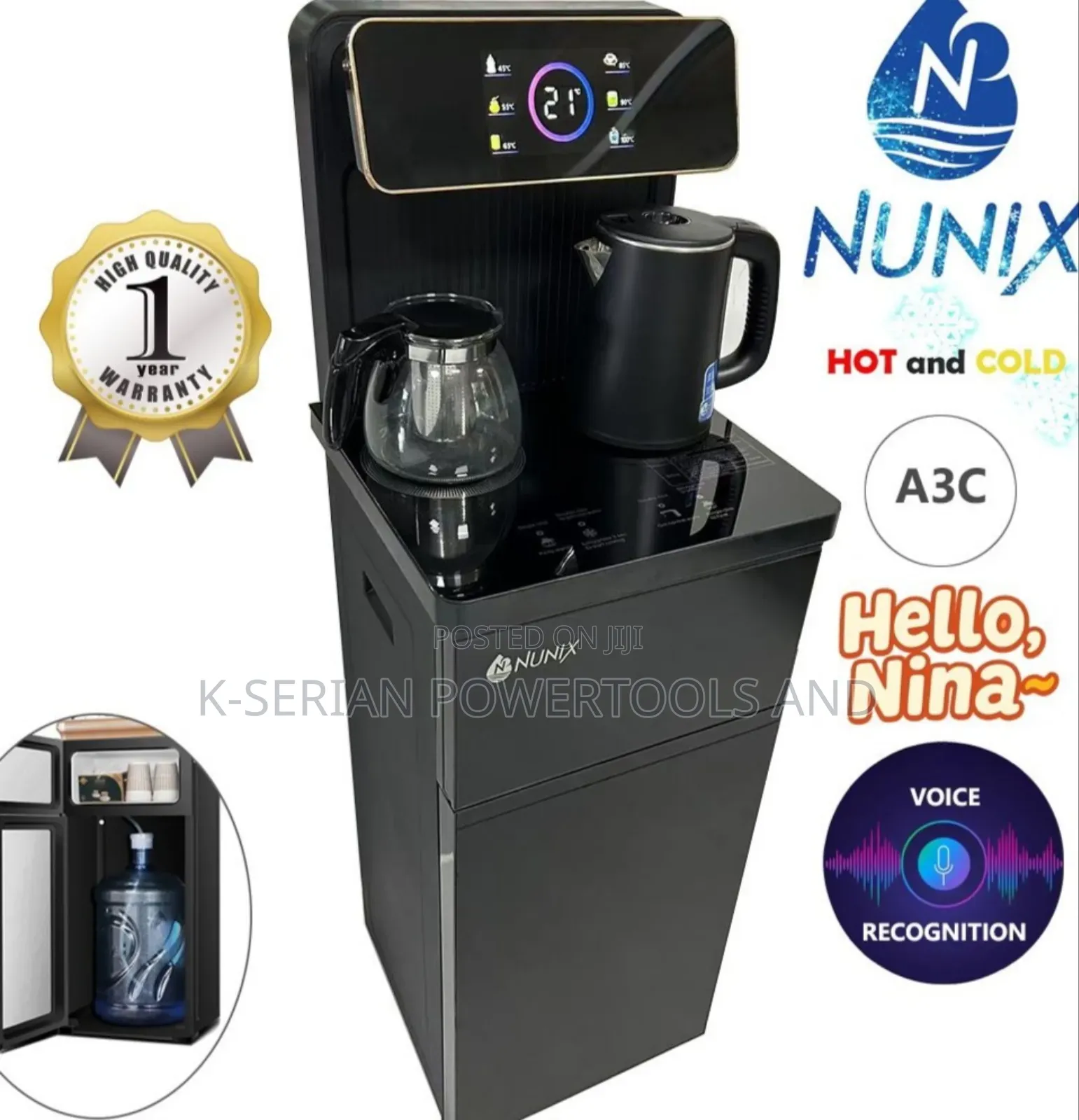 A3c Voice Recognition Bottom Load Nunix Water Dispenser/Dispenser