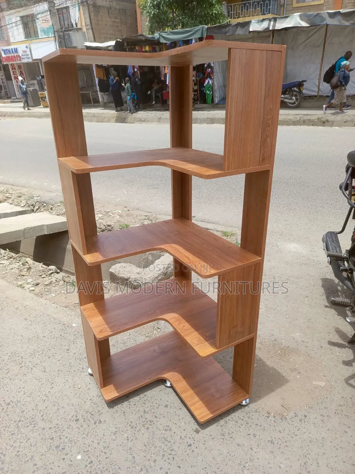 Corner Bookshelf