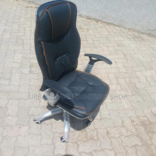 Black Leather Chair - main view
