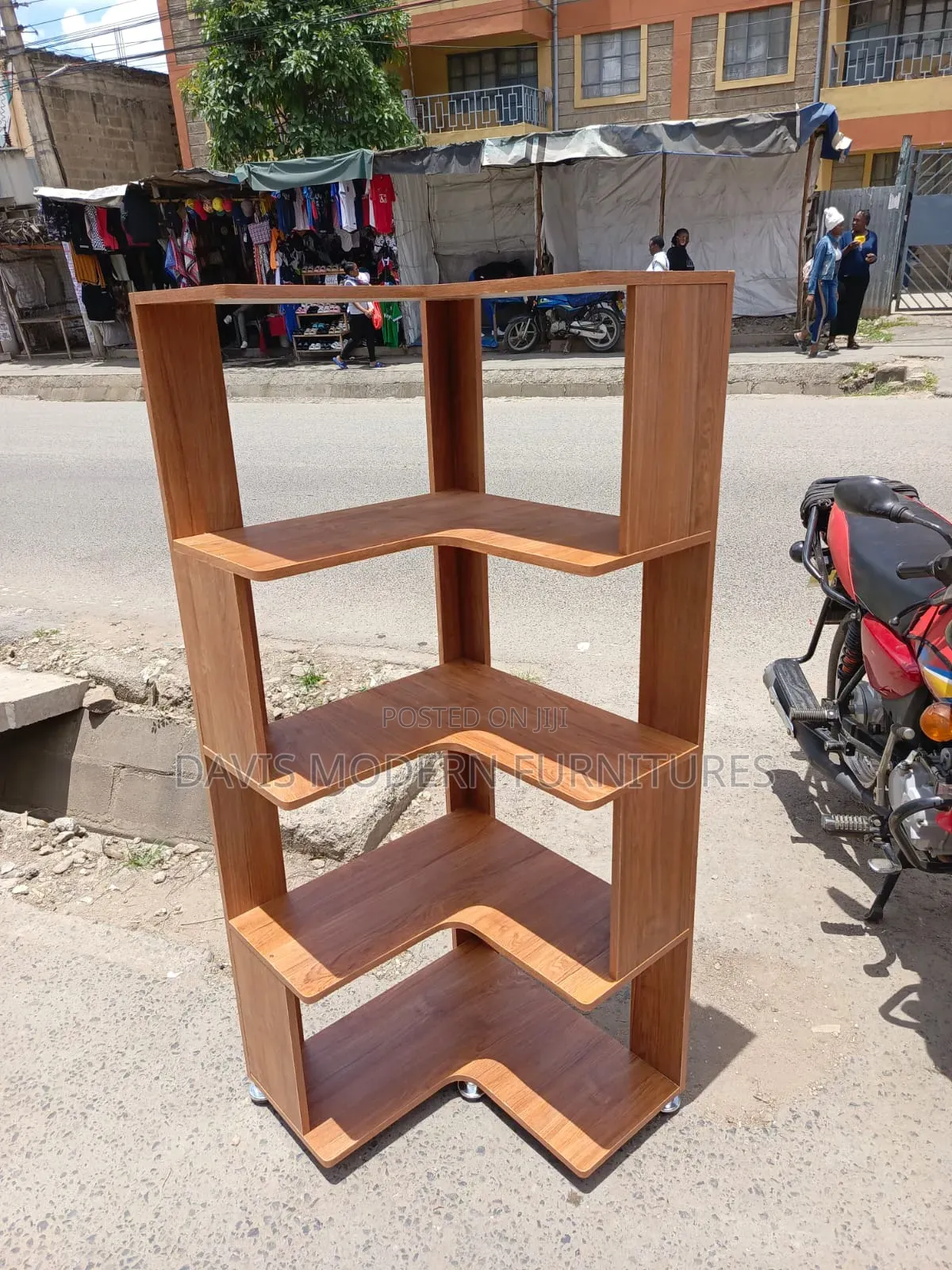 Corner Bookshelf