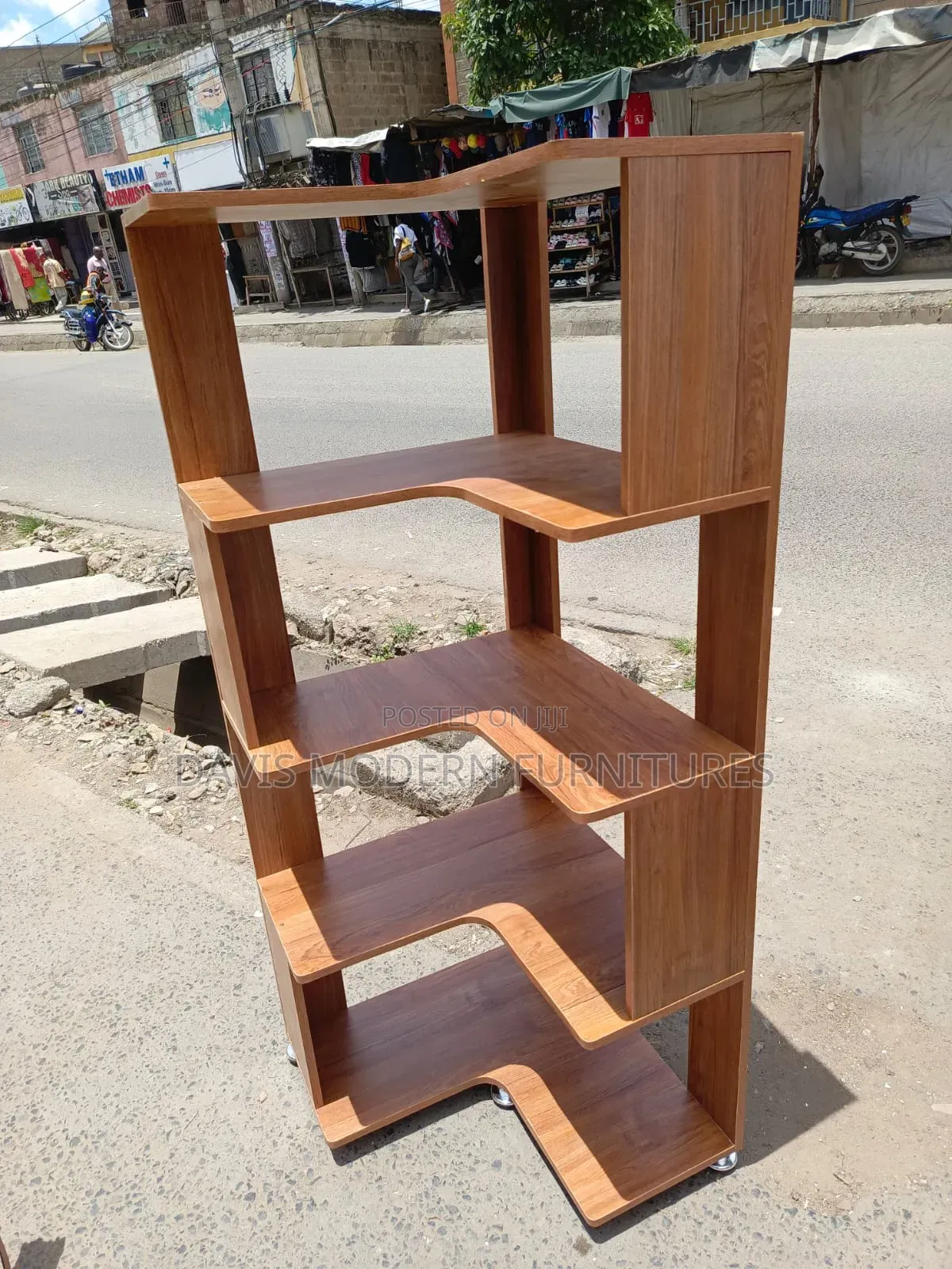 Corner Bookshelf