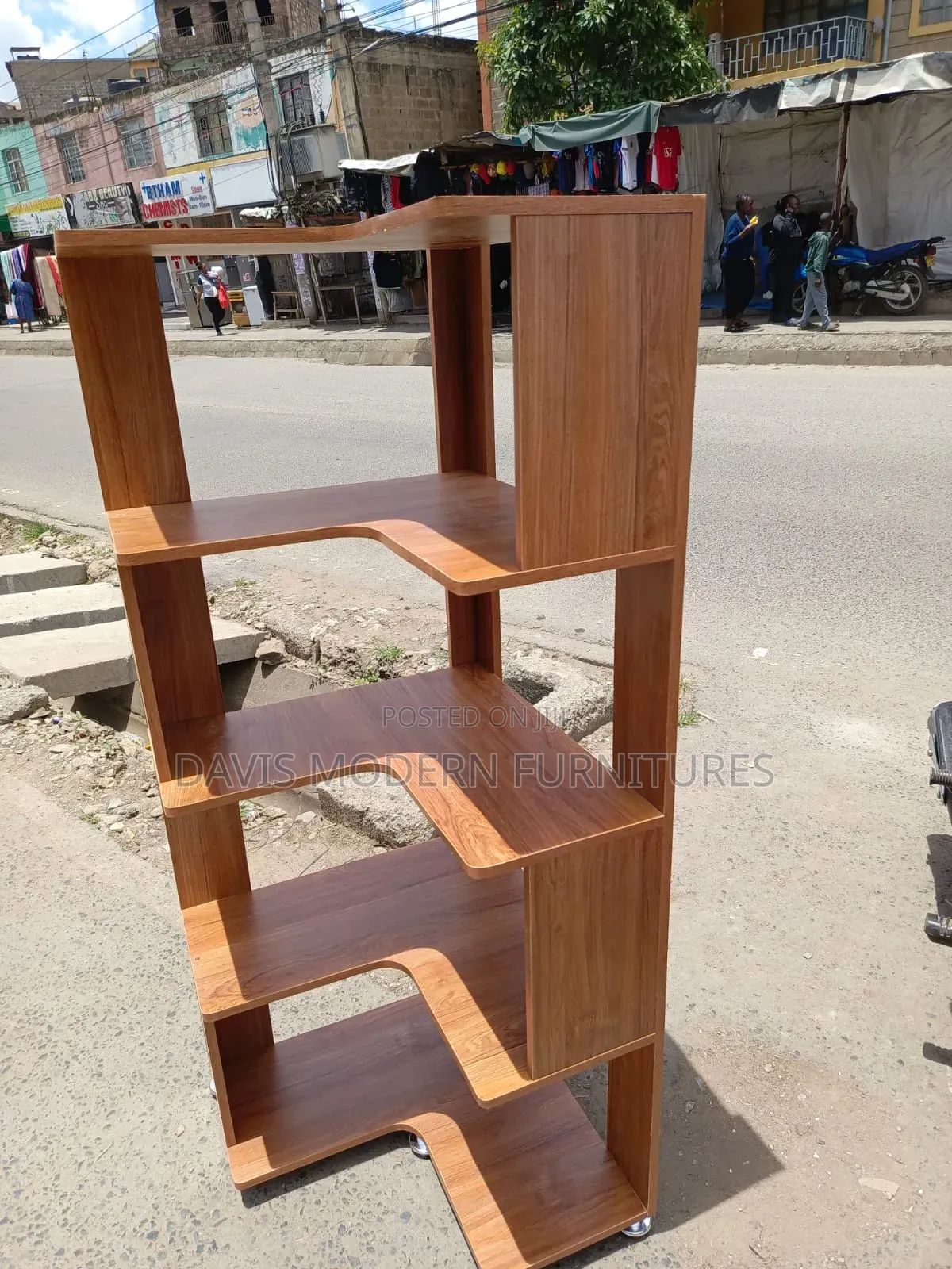 Corner Bookshelf