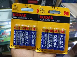 4-Pack of Kodak Max Super Alkaline Aa Batteries.