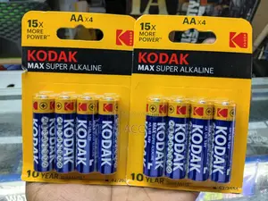 Kodak Max Super Alkaline Double Aa Battery (Pack of 4)