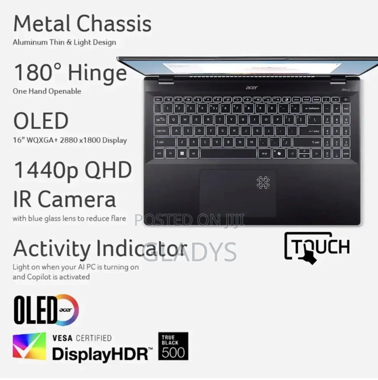 New Laptop Acer Swift X 16GB Intel Core Ultra 7 SSD 1T
