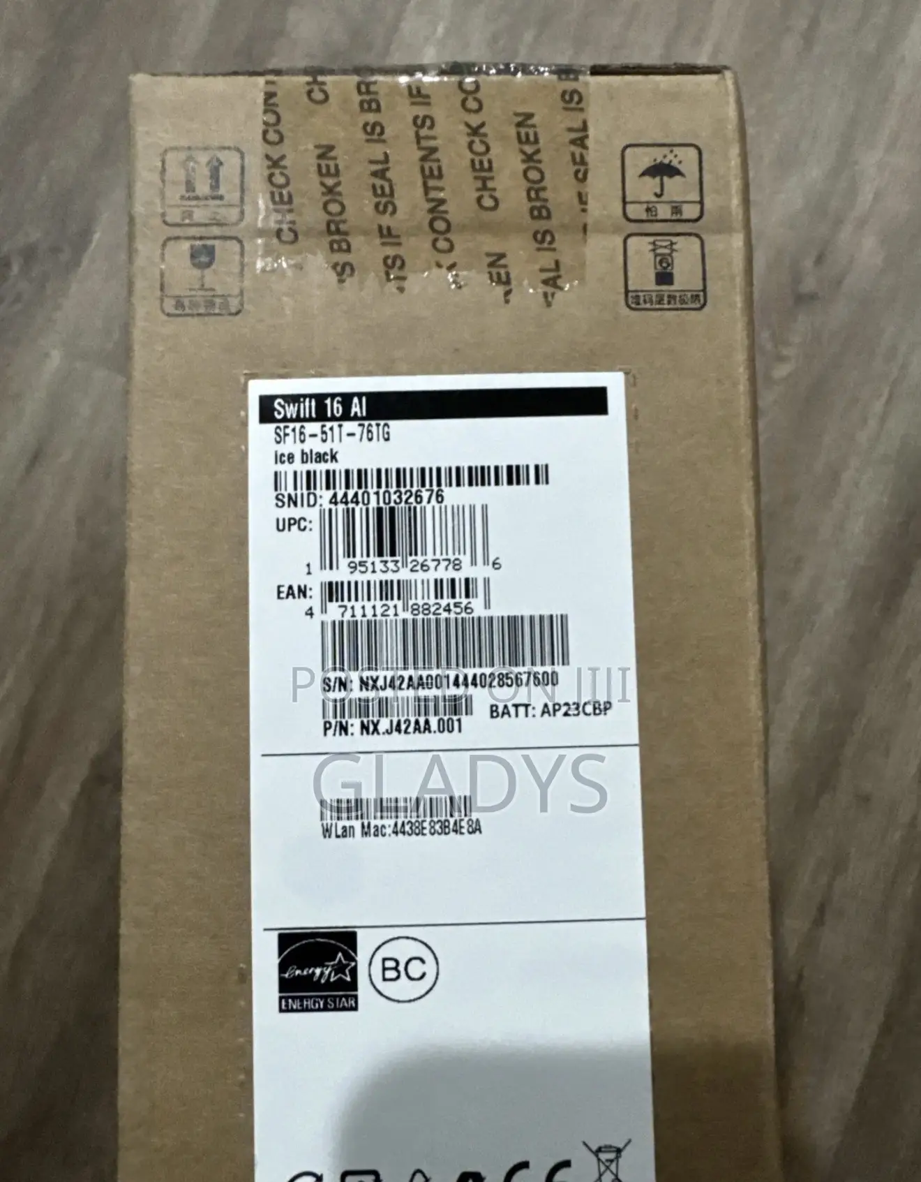 New Laptop Acer Swift X 16GB Intel Core Ultra 7 SSD 1T
