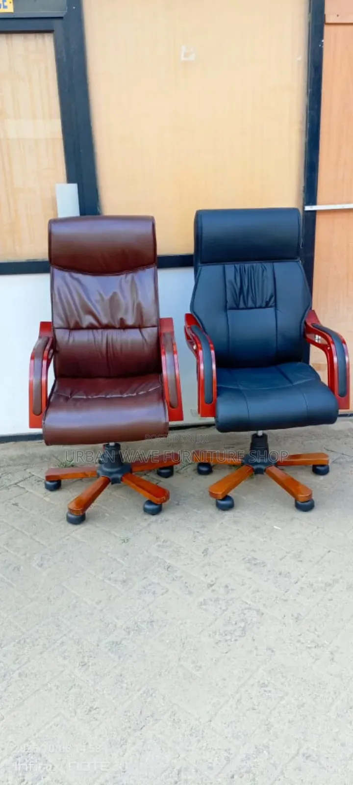Blue, Black Executive Chair