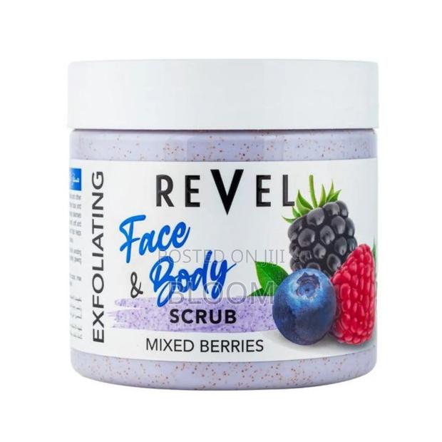 Revel Mixed Berries Face Body Scrub 475ml