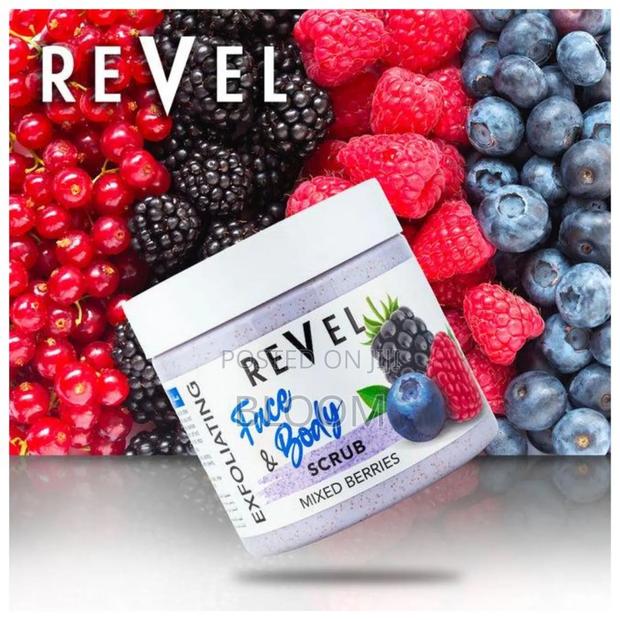 Revel Mixed Berries Face Body Scrub 475ml - thumbnail 3