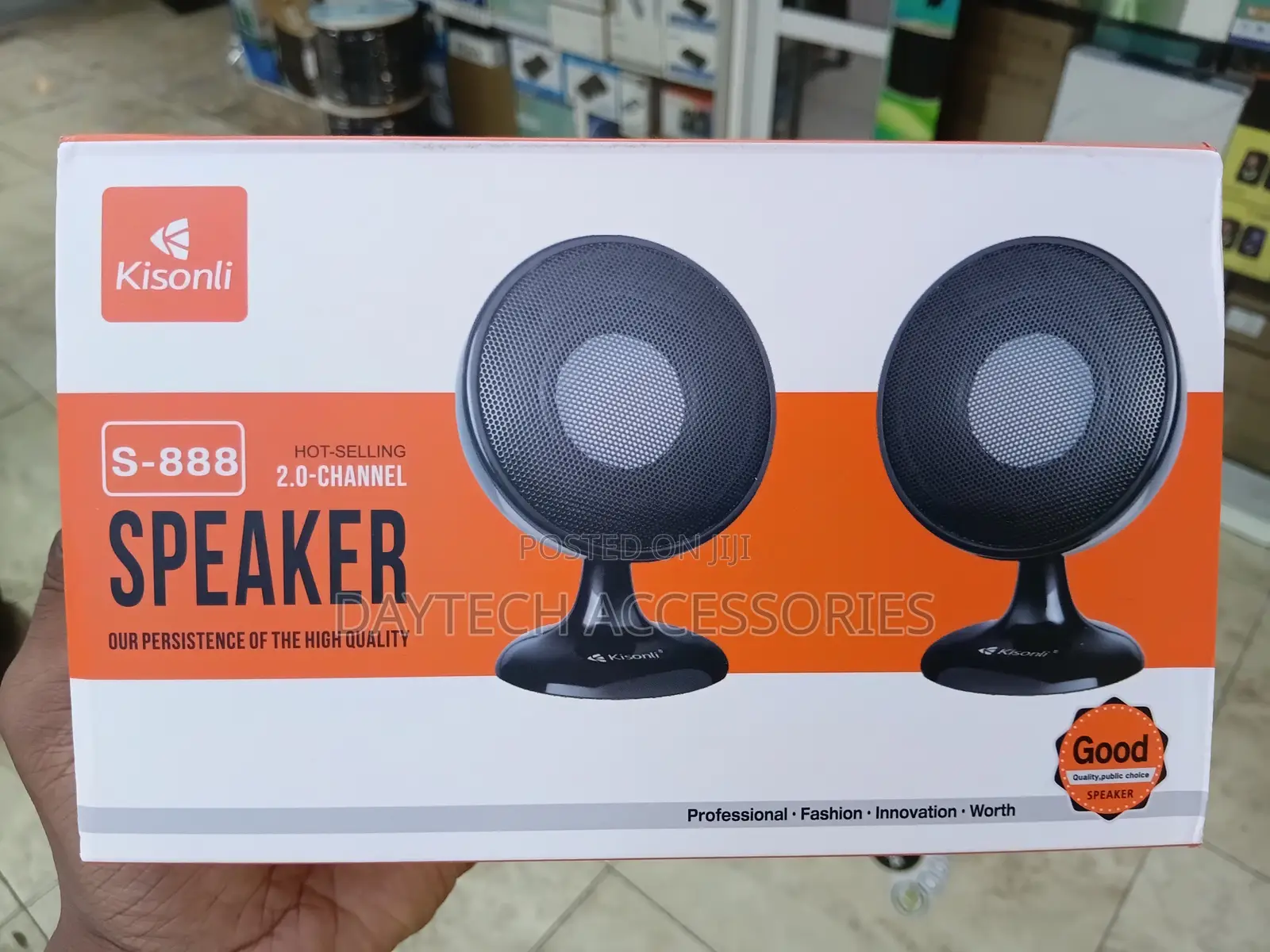 Kisonli S-888 2.0-Channel Multimedia Speakers.