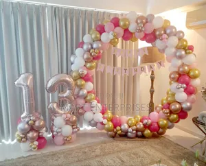 Gold Wedding Arch Balloon Arch Stand for Birthday Indoor/ Outdoor